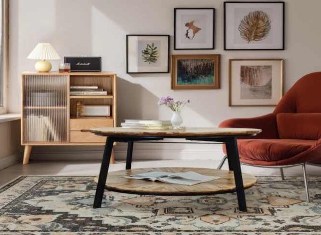 Stylish Coffee Tables & Wavy Mirrors at LivingSpaceGear